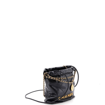 22 Chain Hobo Quilted Calfskin Mini