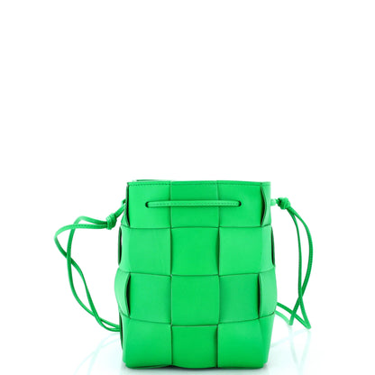 Cassette Bucket Bag Maxi Intrecciato Leather Small