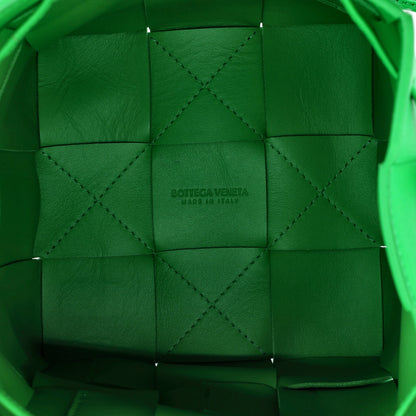Cassette Bucket Bag Maxi Intrecciato Leather Small