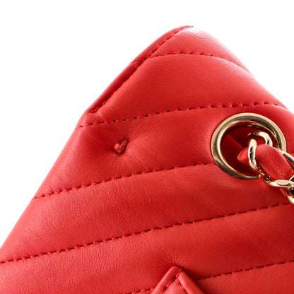 Classic Double Flap Bag Chevron Lambskin Medium