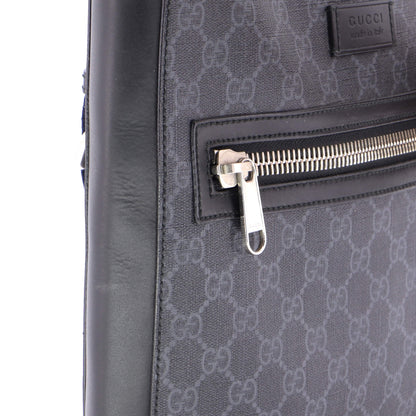 Web Strap Front Zip Messenger Bag GG Coated Canvas Medium