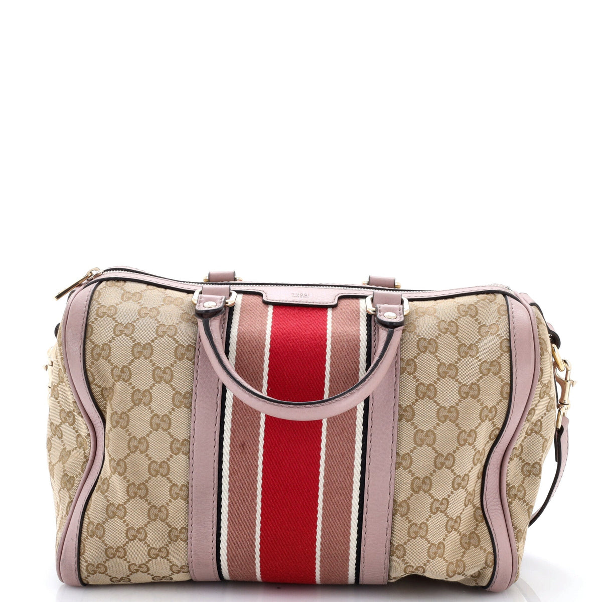 Vintage Web Boston Bag GG Canvas Medium