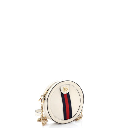 Ophidia Round Shoulder Bag Leather Mini