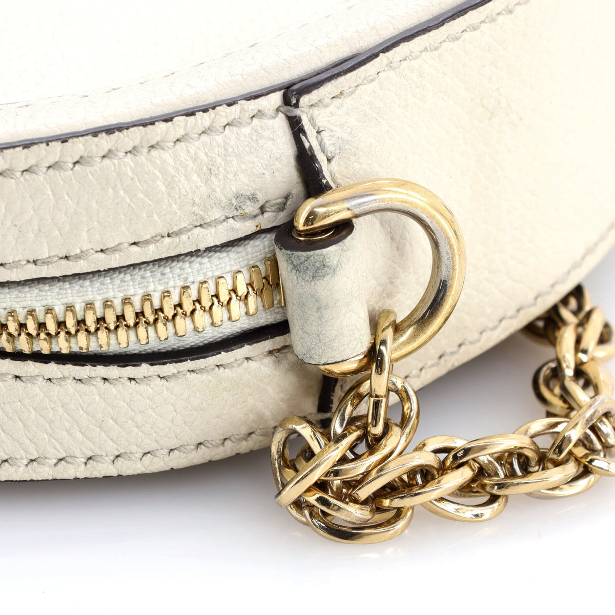Ophidia Round Shoulder Bag Leather Mini