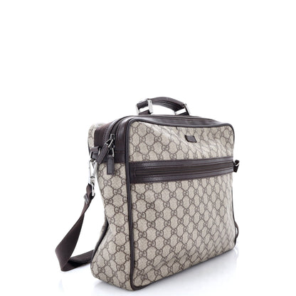 Front Zip Camera Bag GG Coated Canvas Large