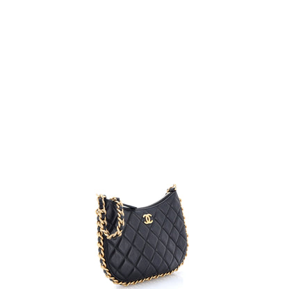 CC Chain Around Hobo Quilted Lambskin