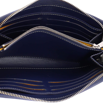 Matignon Zip Wallet Coated Canvas with Leather