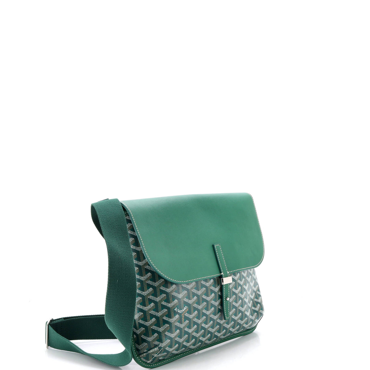 Coursier Messenger Bag Coated Canvas and Leather