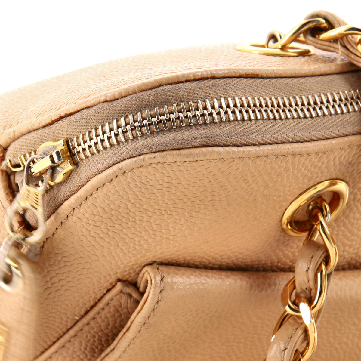 Vintage Front Pocket Camera Bag Caviar Large