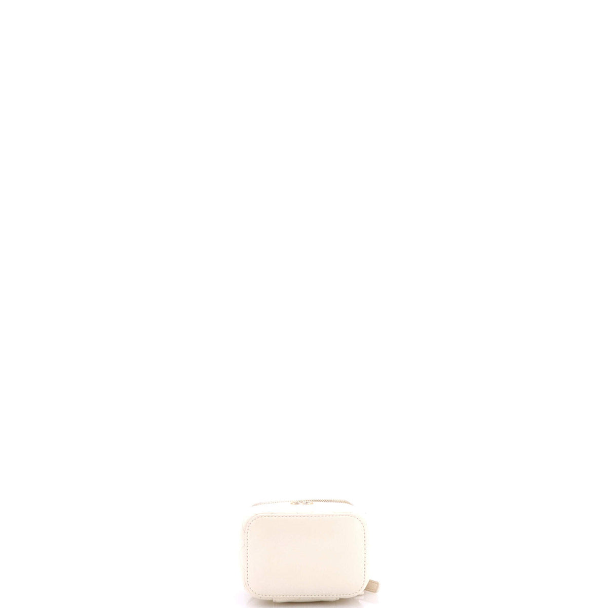 Camellia Bow Vanity Case with Chain Quilted Lambskin Mini
