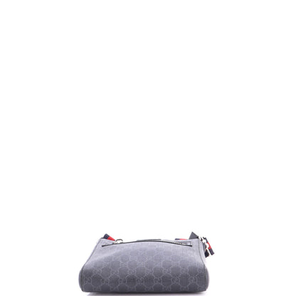 Web Strap Front Zip Messenger Bag GG Coated Canvas Small