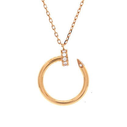 Juste un Clou Pendant Necklace 18K Rose Gold with Diamonds