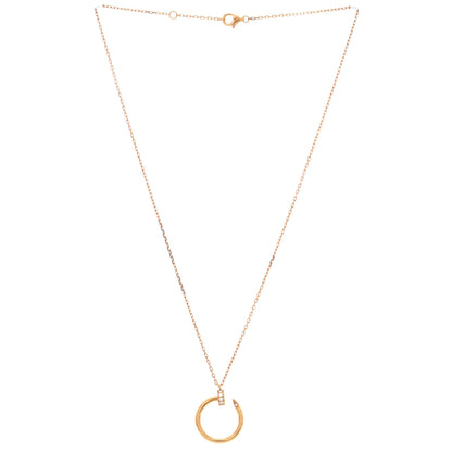 Juste un Clou Pendant Necklace 18K Rose Gold with Diamonds