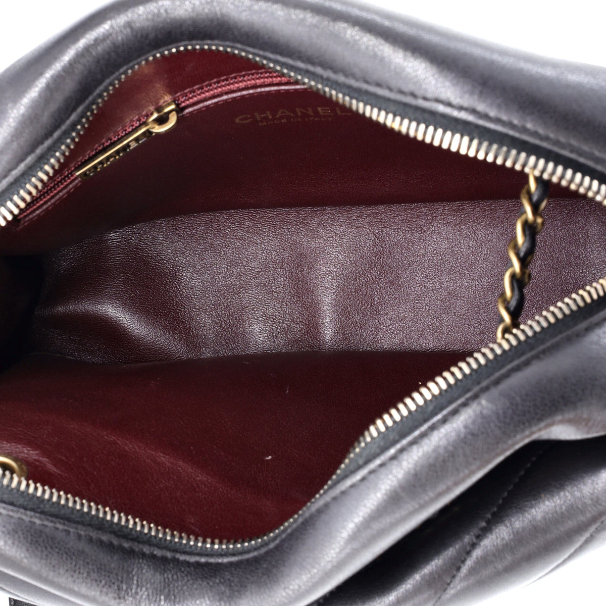 Coco Envelope Camera Case Bag Chevron Lambskin Small