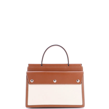 Title Pocket Bag Horseferry Print Canvas with Leather Small