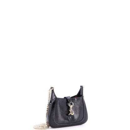 Jackie Notte Chain Hobo Patent Mini