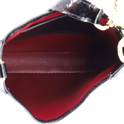 Jackie Notte Chain Hobo Patent Mini