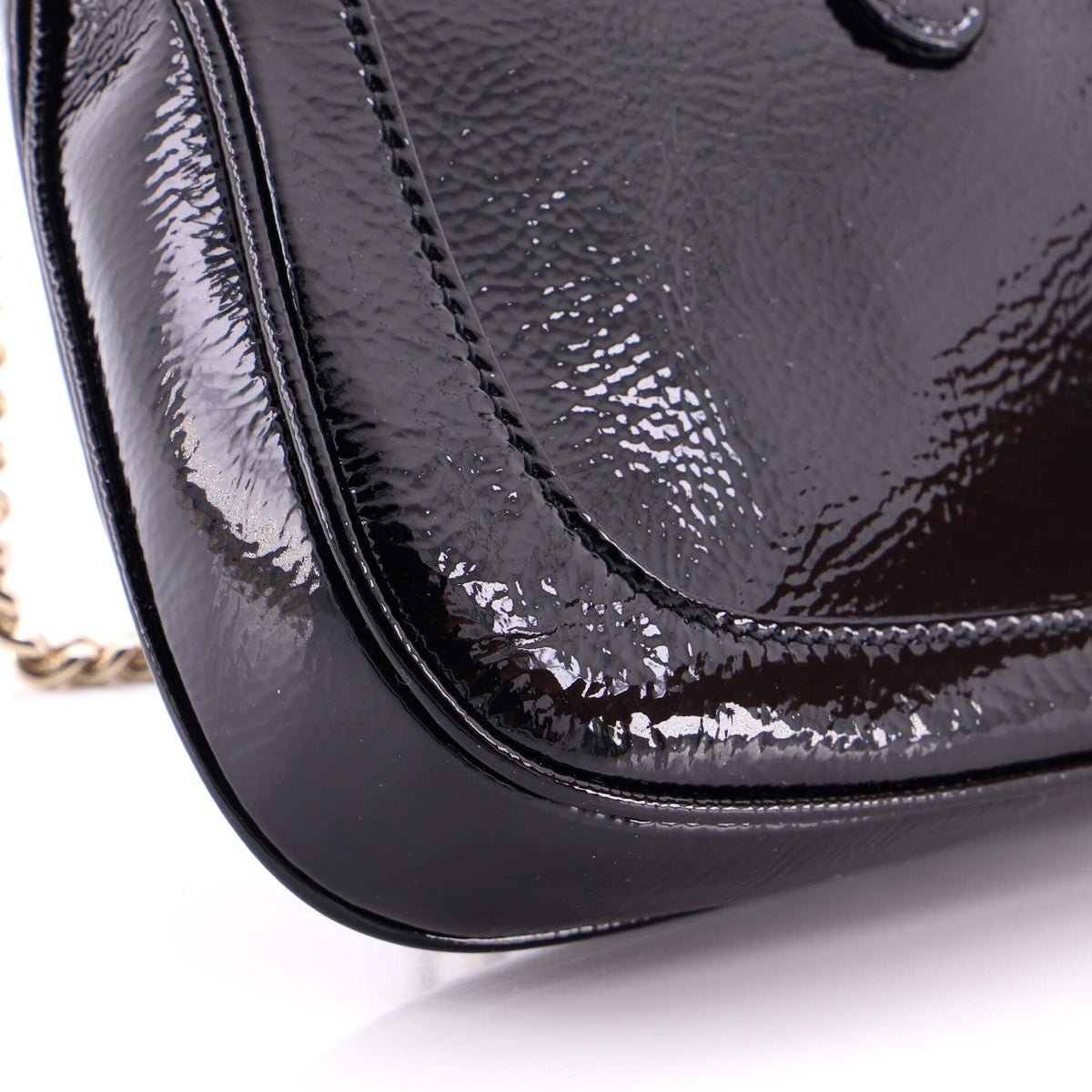 Jackie Notte Chain Hobo Patent Mini