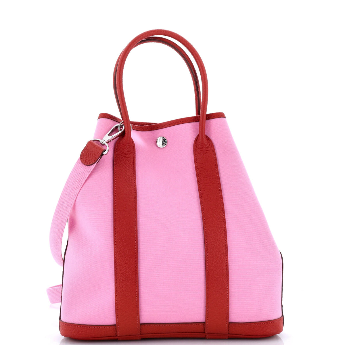 Garden File Tote Toile and Leather 28