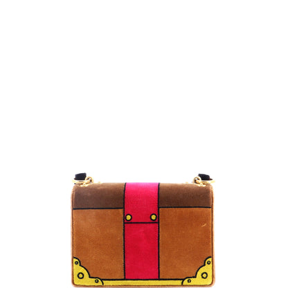 Cahier Shoulder Bag Velvet Small