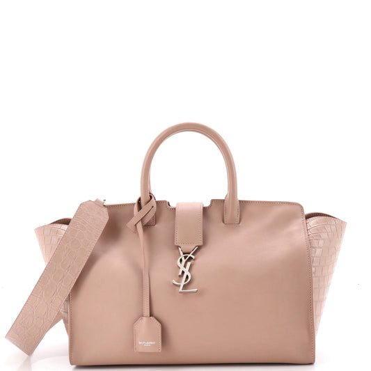 Monogram Cabas Crocodile Embossed Leather Small