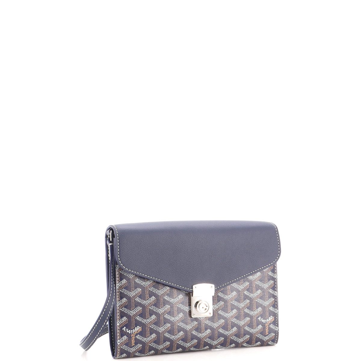 Chypre Wallet on Strap Coated Canvas with Leather