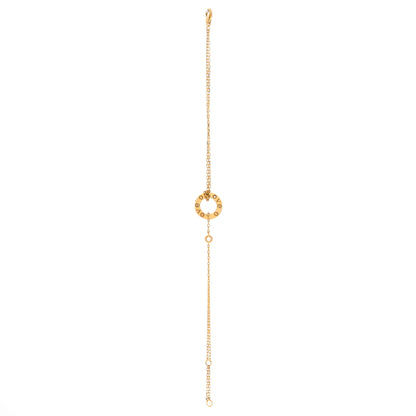 2 Diamonds Love Bracelet 18K Yellow Gold with Diamonds
