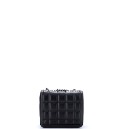 Deco Chain Flap Bag Mixed Matelasse Leather Mini