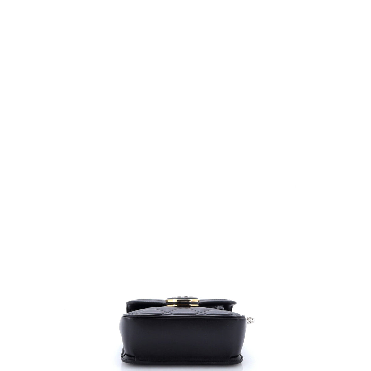 Deco Chain Flap Bag Mixed Matelasse Leather Mini