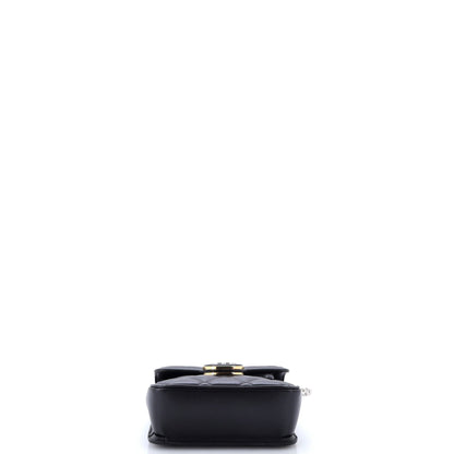 Deco Chain Flap Bag Mixed Matelasse Leather Mini
