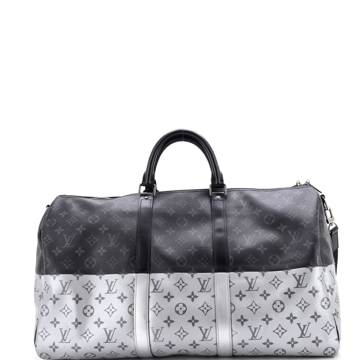 Keepall Bandouliere Bag Monogram Eclipse Split Canvas 50