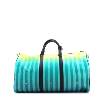Keepall Bandouliere Bag Limited Edition Gradient Damier Stripes 50