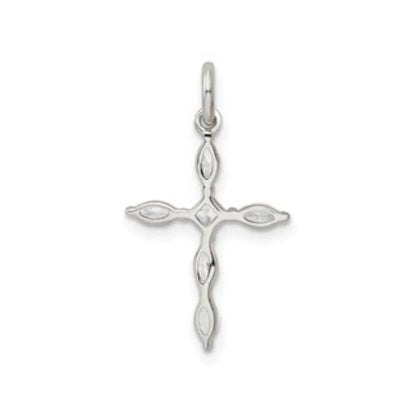 Cubic Zirconia Charm Cross Pendant