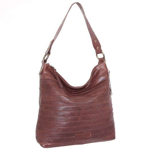 Nino Bossi My Ribbed Bohemian Hobo - Chestnut