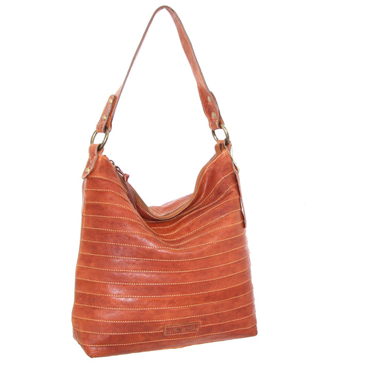 My Ribbed Bohemian Hobo in Cognac