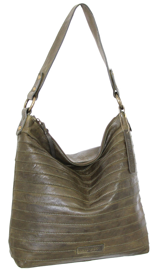 My Ribbed Bohemian Hobo in Green
