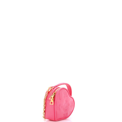 Pop My Heart Pouch Bag Bubblegram Leather