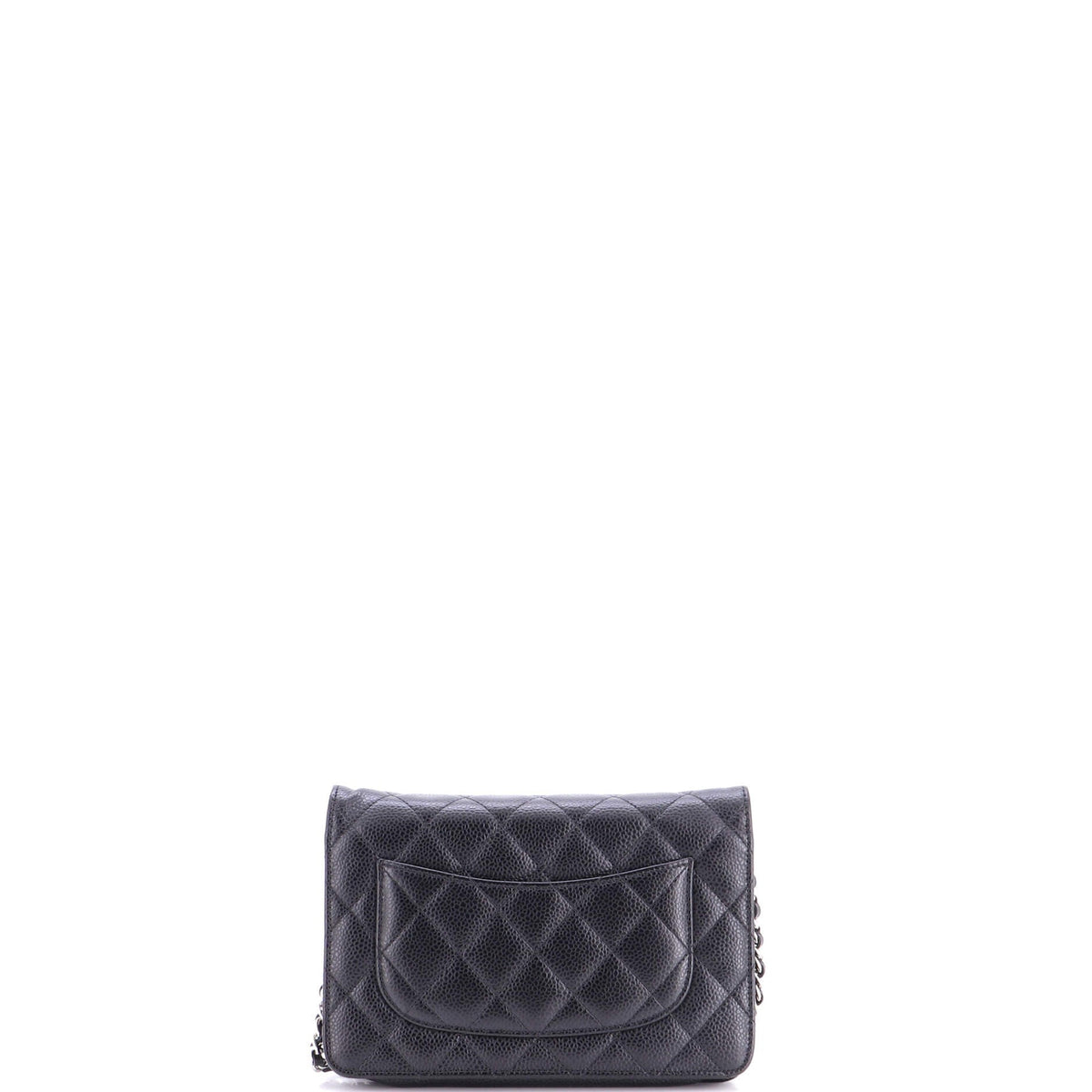 Wallet on Chain Quilted Caviar