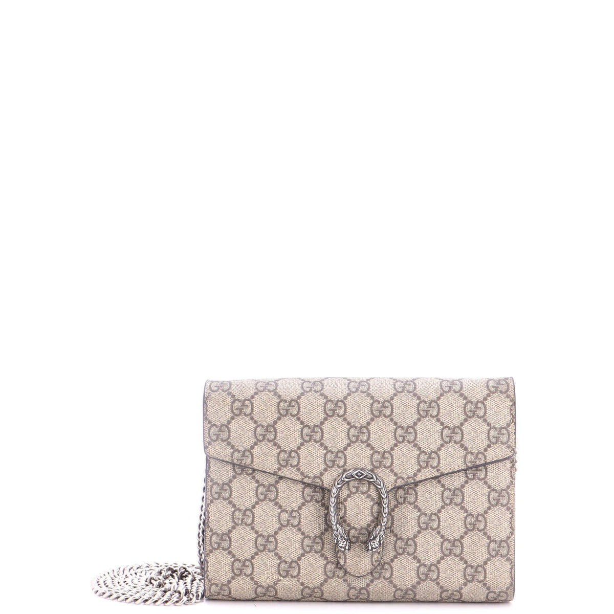 Dionysus Chain Wallet GG Coated Canvas Small