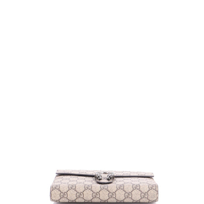 Dionysus Chain Wallet GG Coated Canvas Small