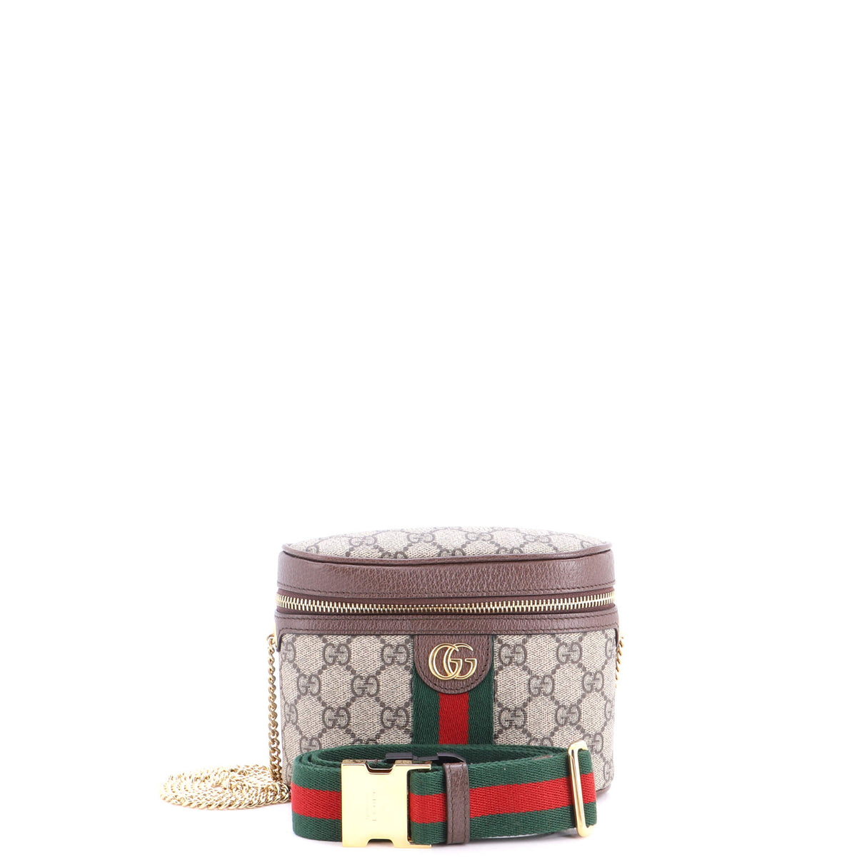 Ophidia Chain Belt Bag GG Coated Canvas Small