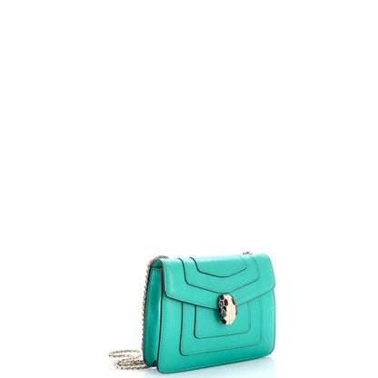 Serpenti Forever Square Shoulder Bag Leather Small