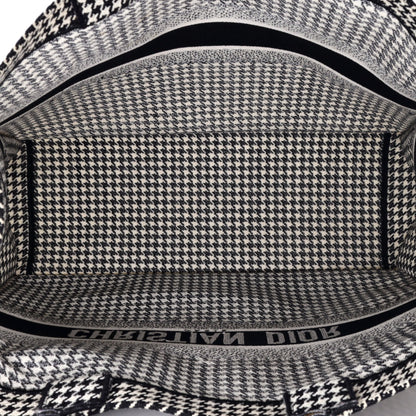 Book Tote Houndstooth Canvas Large