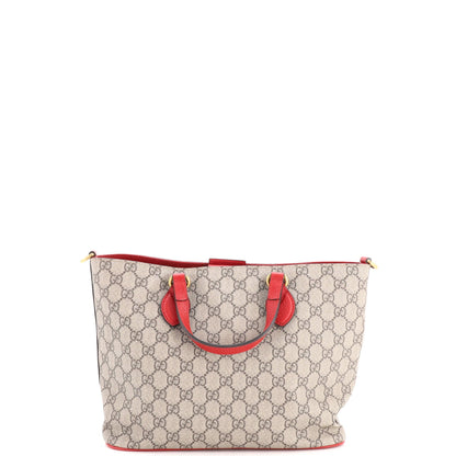 Convertible Soft Tote GG Coated Canvas with Applique Small