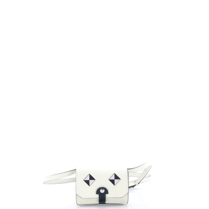 Chien Card Holder with Strap Swift and Chevre Mysore