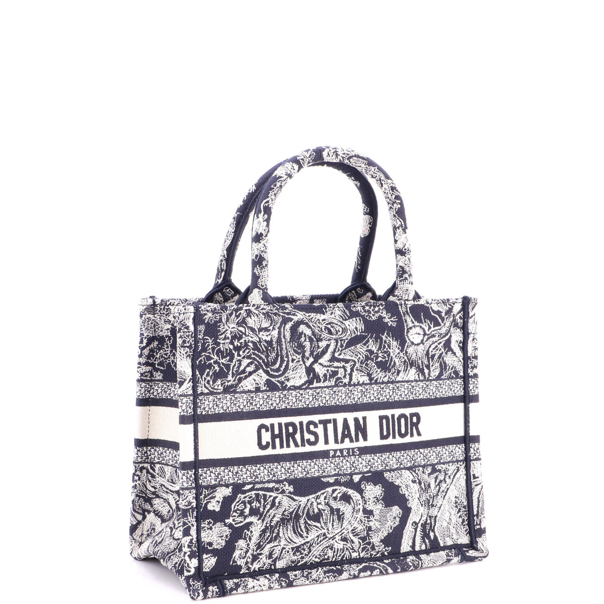 Book Tote Embroidered Canvas Small
