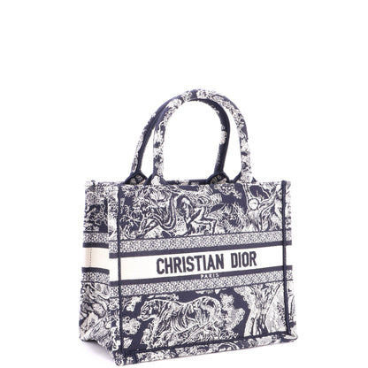 Book Tote Embroidered Canvas Small