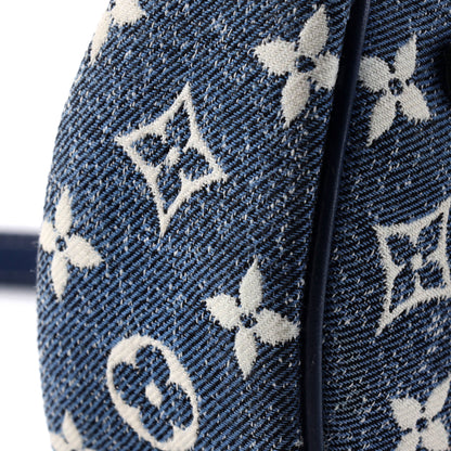 Loop Handbag Monogram Jacquard Denim