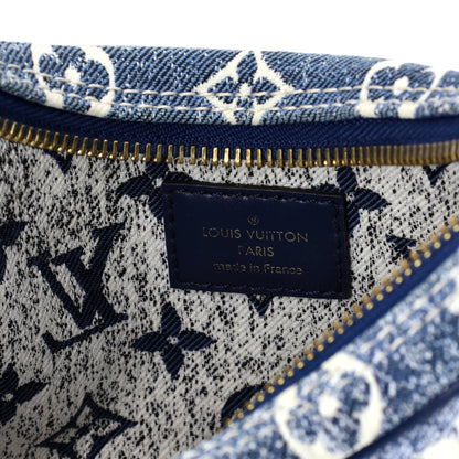 Loop Handbag Monogram Jacquard Denim