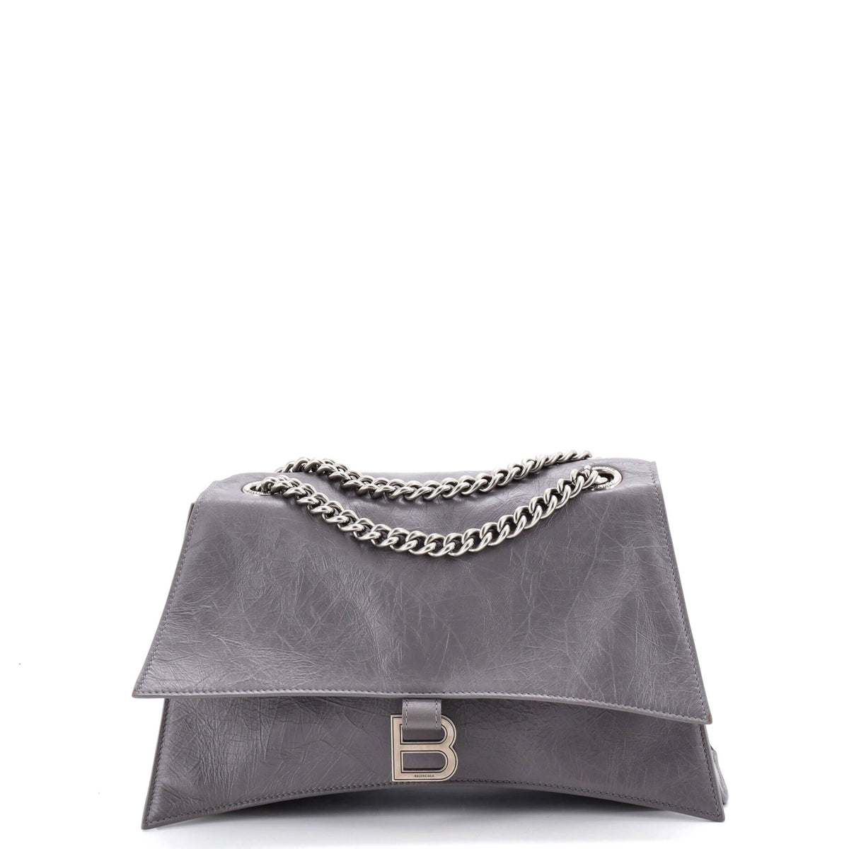 Crush Chain Flap Bag Leather Medium